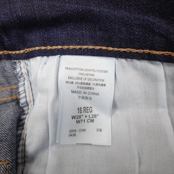 Levi's 510 Skinny Jeans Women's 16 Reg (30x30) Dark Wash Stretch Denim - Picture 4 of 11